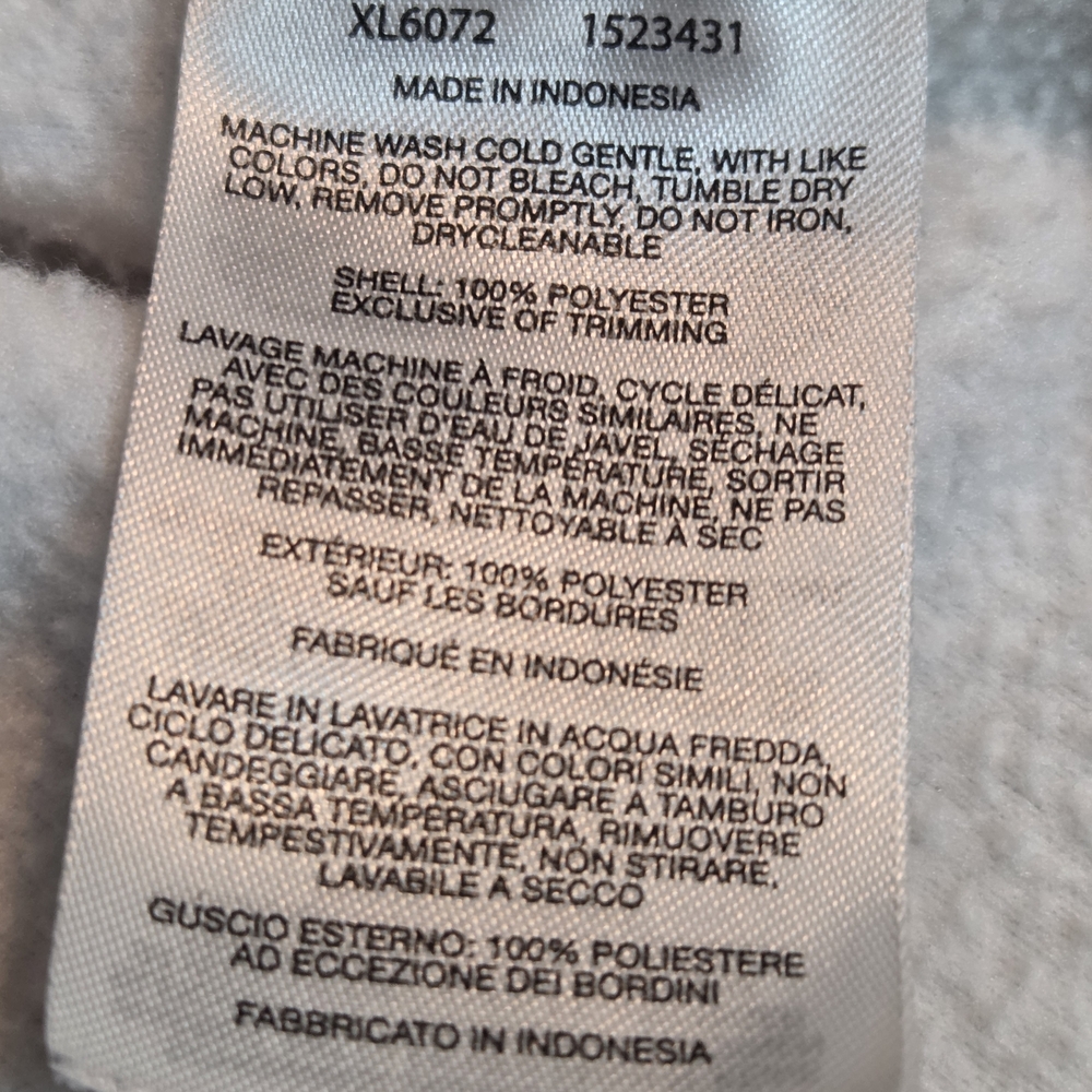 Columbia Full Zip Jacket Women's Size Medium  White Fleece Pockets - Picture 13 of 13